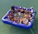 Seachoice 86841 142 x 142 Inch Inflatable 12 Person Party Raft for Fun on Water