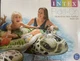 Intex Realistic Print Sea Turtle Inflatable, 75" X 67", for Ages 3+